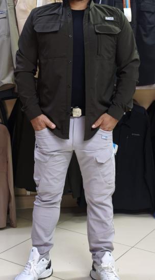 columbia taktikal kargocep outdoor gömlek pantolon kemer tişört takım