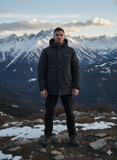 ithal orjinal kumaş outdoor içi termal - 30  dereceye kadar dayanabilen sıvı ve rüzgar geçirmez kayakçı mont 