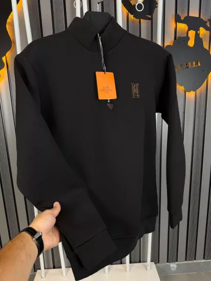 ZEGNA POLO YAKA YARIM FERMUARLI POLO YAKA SWEAT