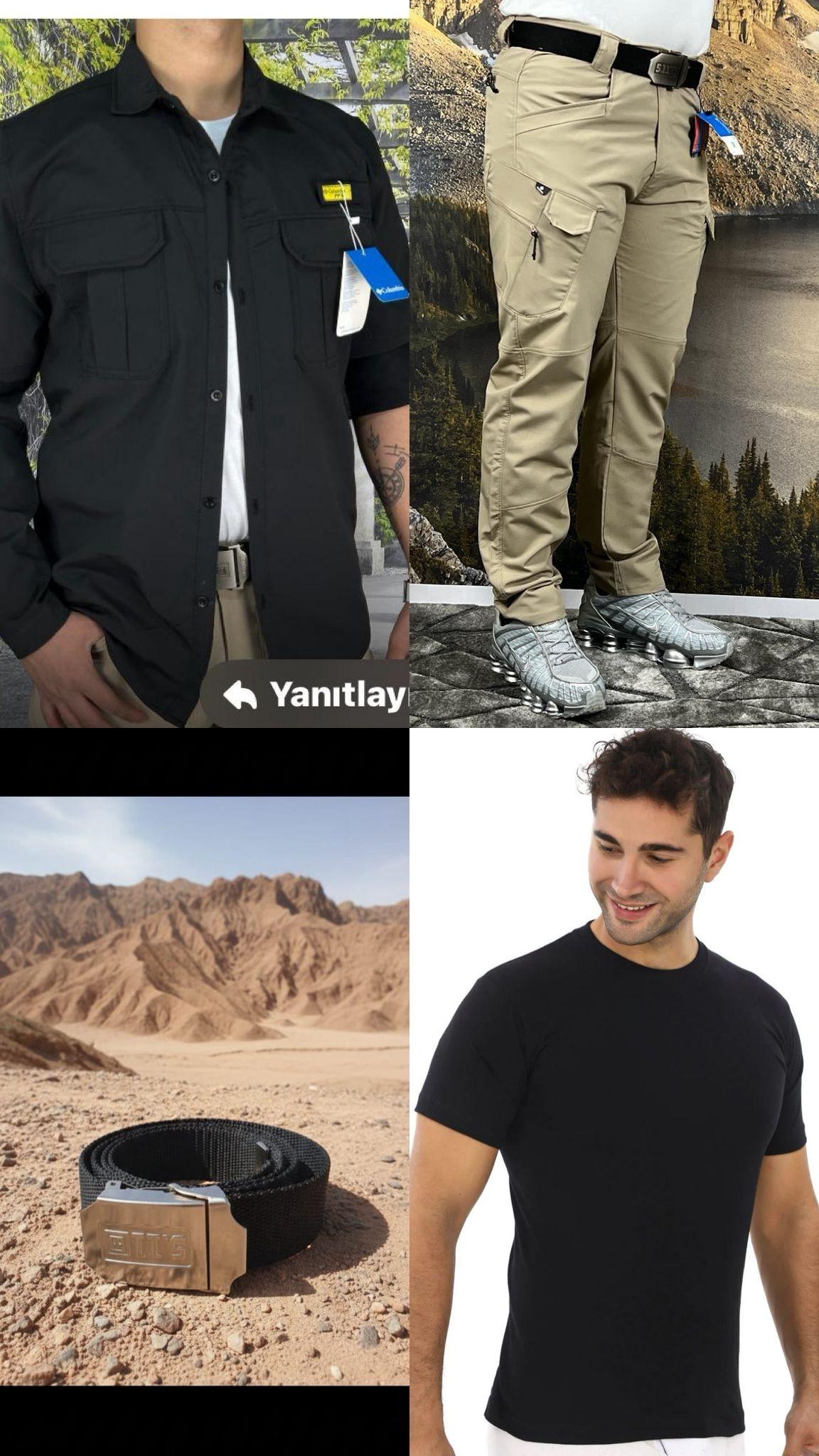 columbia%20taktikal%20kargocep%20outdoor%20gömlek%20pantolon%20kemer%20tişört%20takım%20