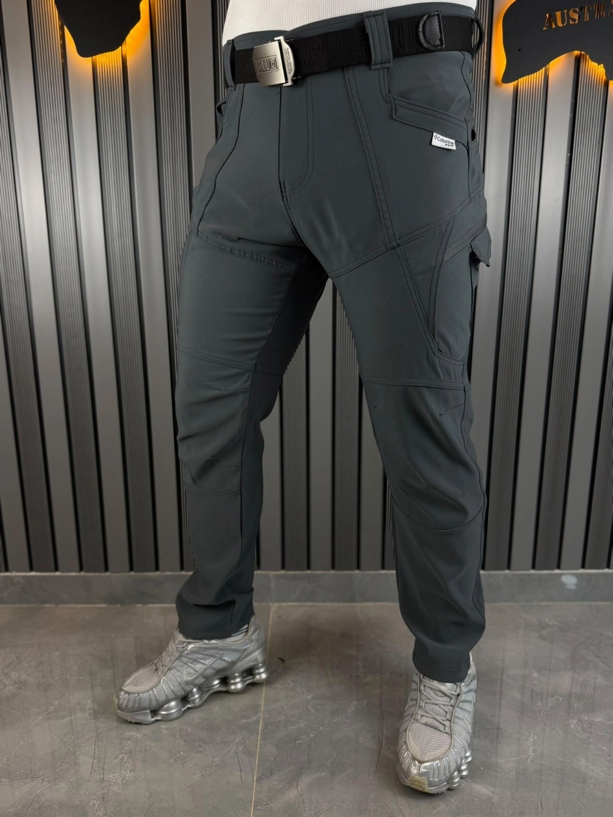 TAKTİKAL OUTDOOR 9 CEPLİ LİKRALI MEVSİMLİK SLİM FİT ERKEK KARGO PANTOLON- ANTRASİT